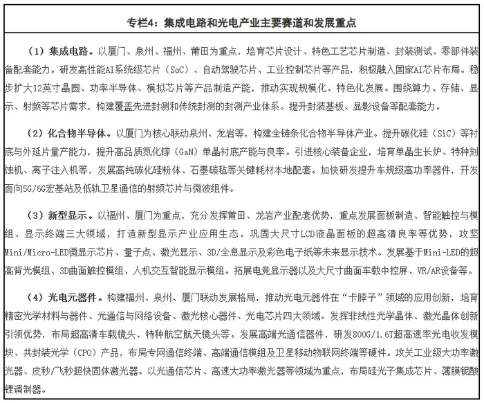 目标3000亿，福建重点打造集成电路和光电产业集群